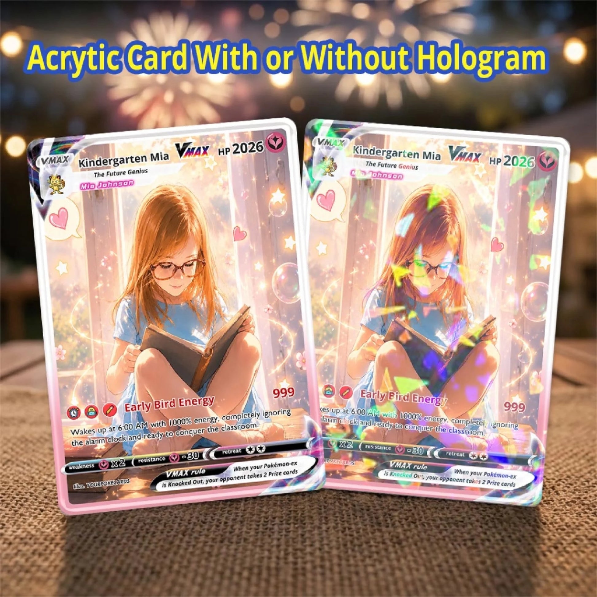 Back to School Custom Pokemon Card First Day of School Gift, Personalized Kids Milestone Trading Card - YPC-73 (2)