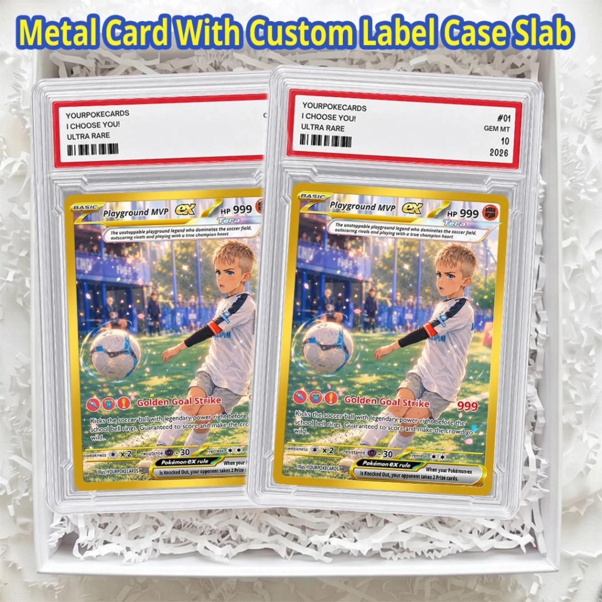 Custom Pokemon Card Youth Soccer MVP Gift, Personalized Kids Back to School Trading Card - YPC-74 (5)