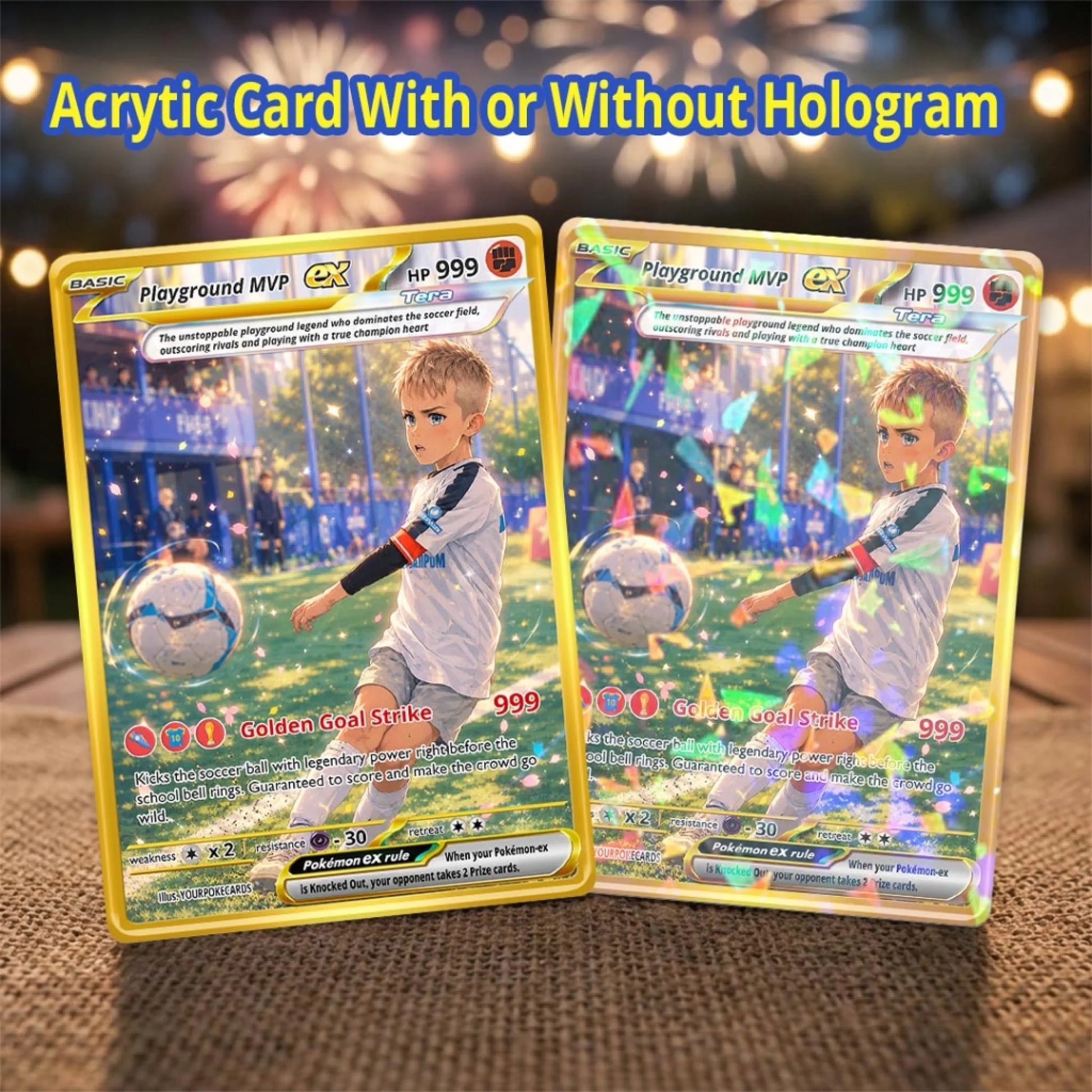 Custom Pokemon Card Youth Soccer MVP Gift, Personalized Kids Back to School Trading Card - YPC-74 (2)