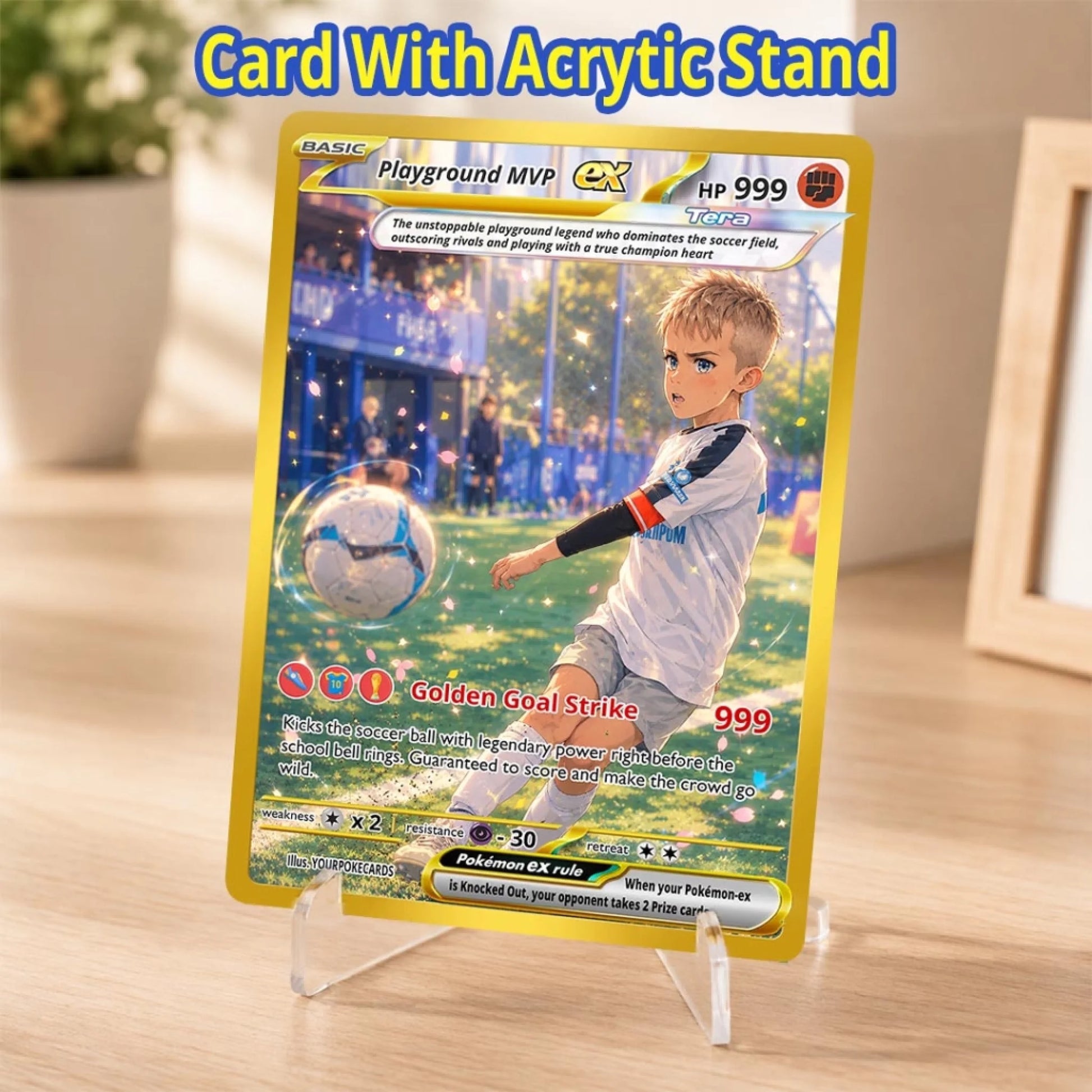 Custom Pokemon Card Youth Soccer MVP Gift, Personalized Kids Back to School Trading Card - YPC-74 (6)