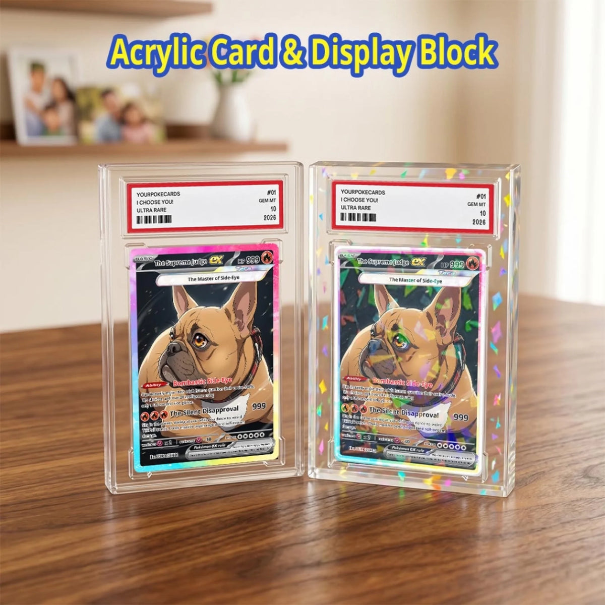 Pet Pokemon Cards Custom Sassy Judgy Pet Gift, Custom Pokemon Card Pet Animated Style, Customized Pokemon Cards - YPC-63 (4)