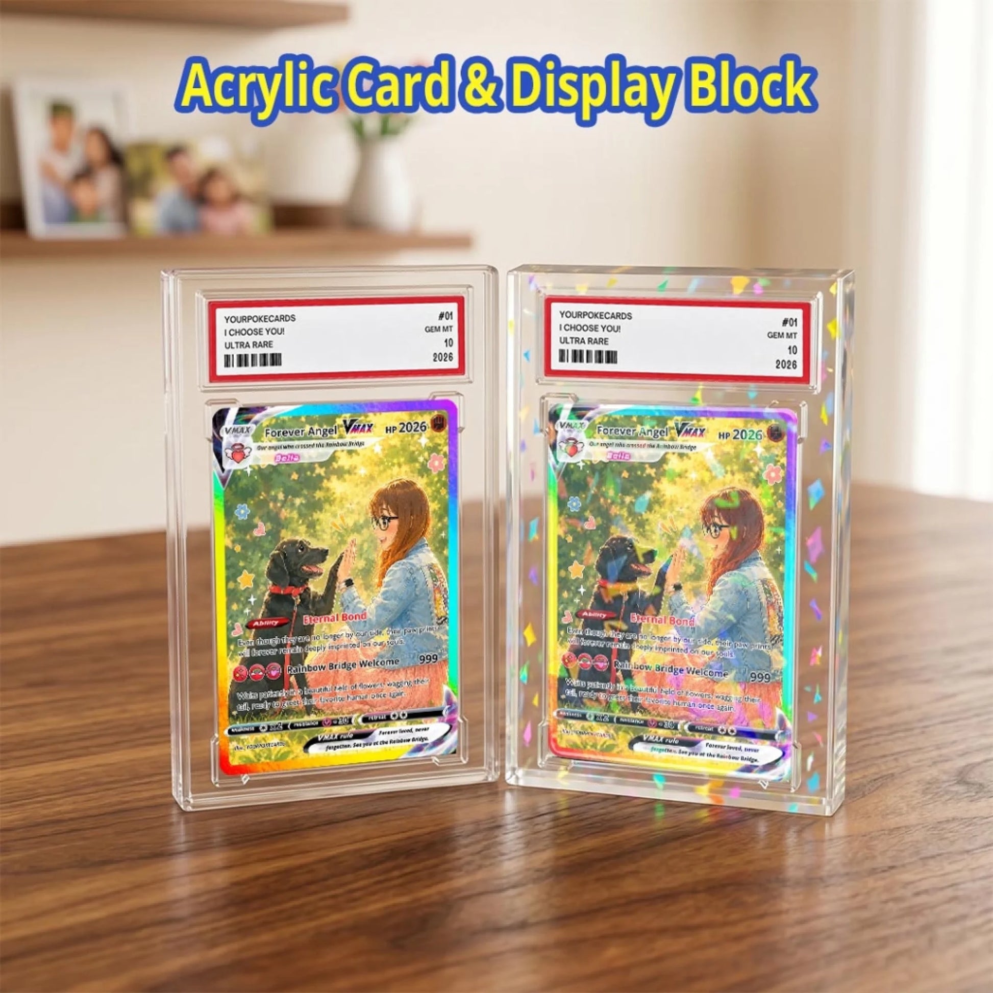 Custom Pokemon Card Pet Memorial Gift, Rainbow Bridge Dog Remembrance Keepsake, Personalized In Loving Memory Trading Card - YPC-77 (6)