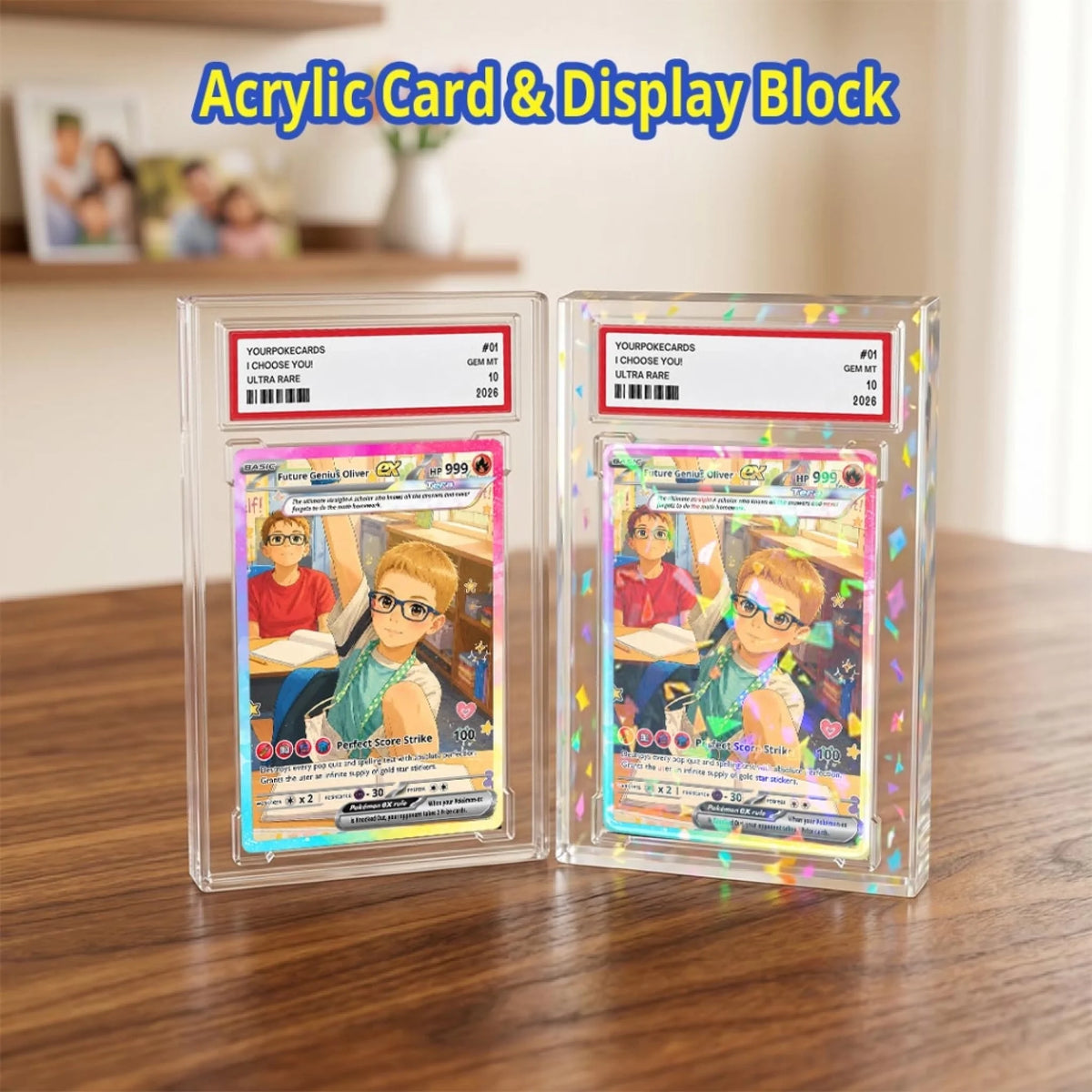 Back to School Custom Pokemon Card Classroom Genius Gift, Personalized Straight-A Student Trading Card - YPC-75 (4)