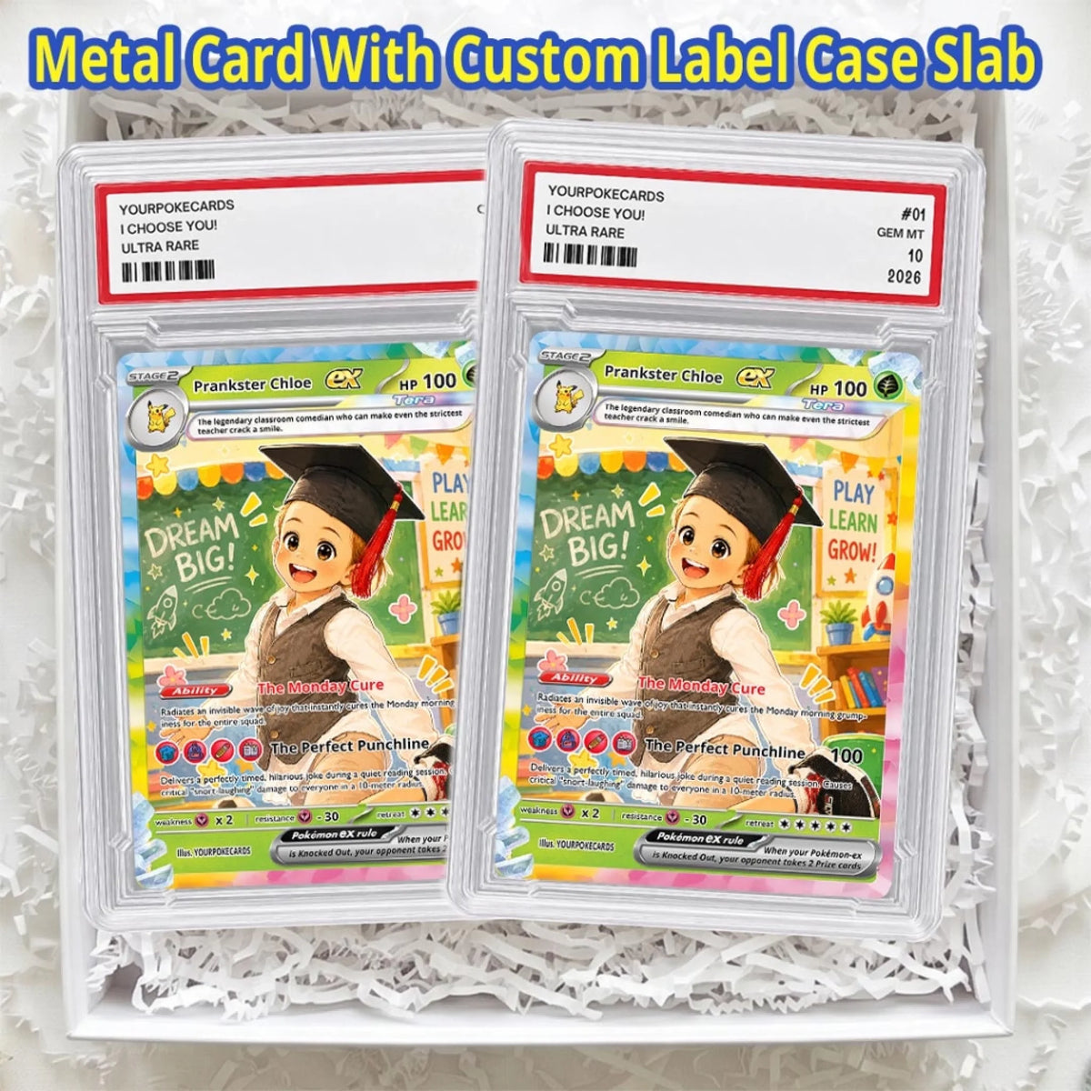 Back to School Custom Pokemon Card Classroom Comedian Gift, Funny Personalized Kids Trading Card - YPC-76 (3)