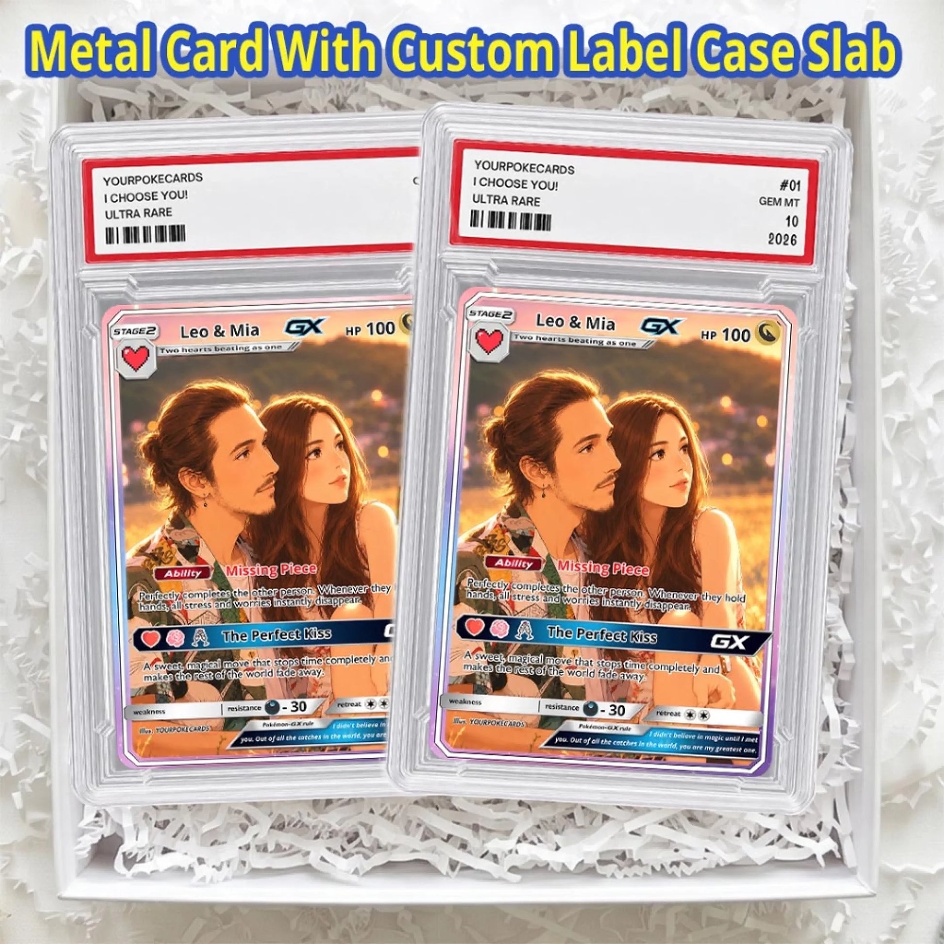 Custom Pokemon Card Couple Gift, True Love Personalized Trading Card, Romantic Anniversary Keepsake - YPC-83 (7)