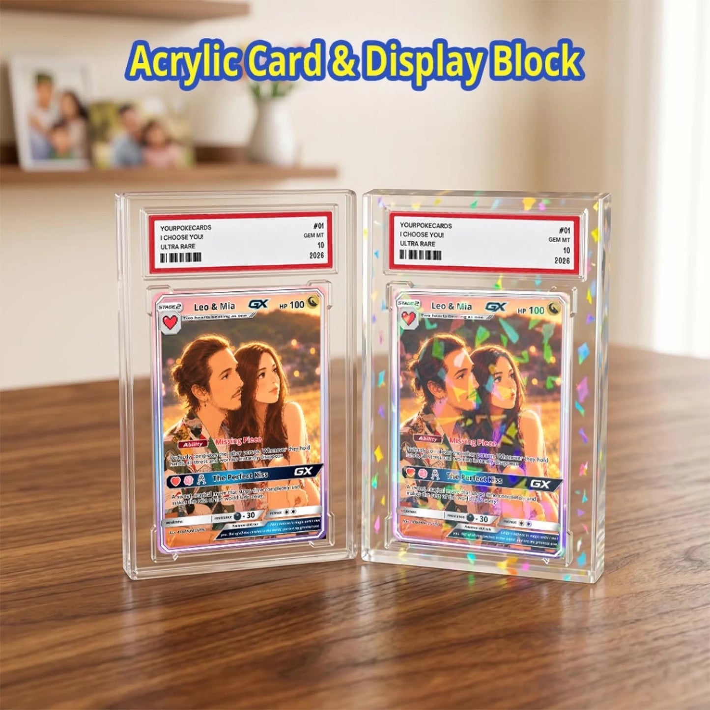 Custom Pokemon Card Couple Gift, True Love Personalized Trading Card, Romantic Anniversary Keepsake - YPC-83 (6)